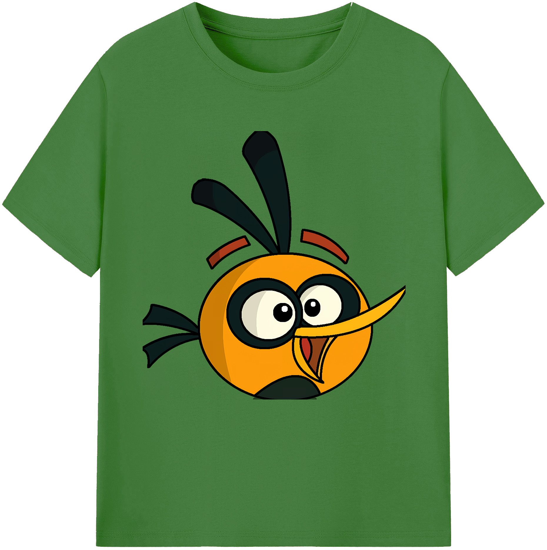 （画像用） Angry Birds アングリーバード レディースカジュアルプリントTシャツ（綿100％）